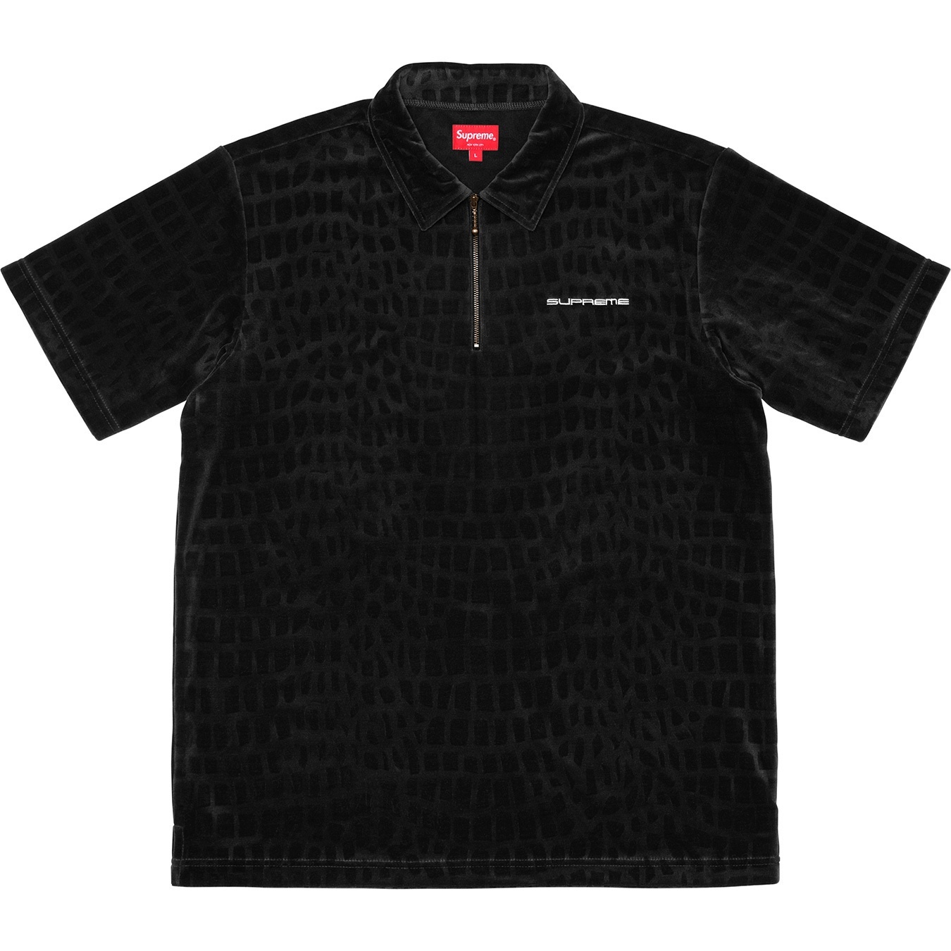 Croc Velour Zip Polo view 5